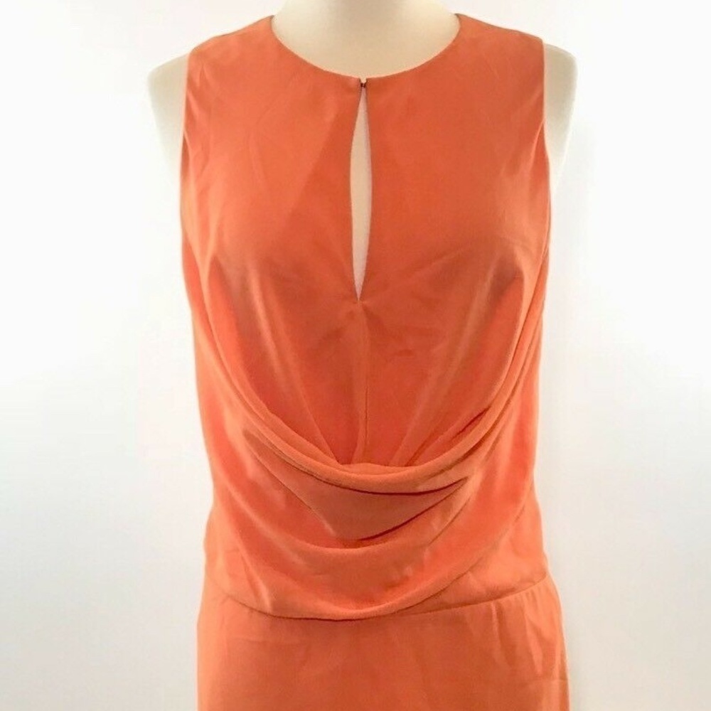 Black Halo Orange 100% Polyamide Size 0 Dress